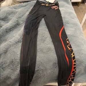 Ottolinger Mesh Black, Leopard & Denim Pant